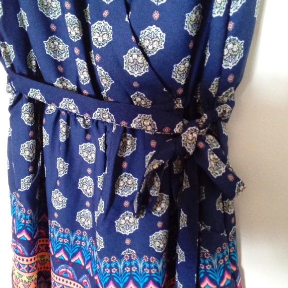 Bebop Boho Floral Contrasting Print Romper - Picture 5 of 10
